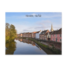 Norwich vues carte postale