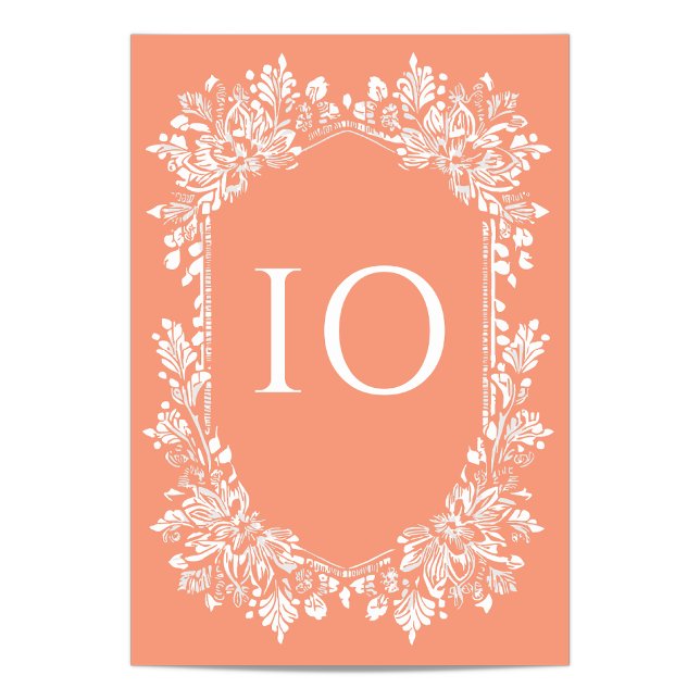 Norwich Wedding Tischnummer (Individual Table Number)
