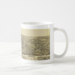 Norwood, MA Vintage Karte 1882 Kaffeetasse