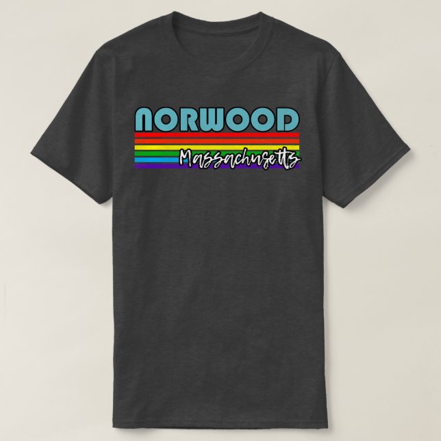 Norwood Massachusetts Pride Norwood LGBT Geschenk  T-Shirt (Design vorne)