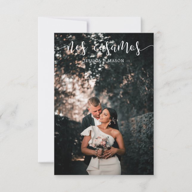 Nos Casamos Faire-part Eloped Invitation Photo (Devant)