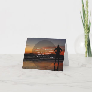 Nos Coeurs Sont Agités - Citation De Saint Augusti