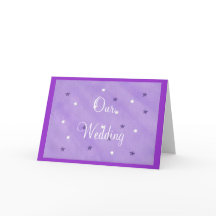 Nos invitations de mariage, Étoiles violettes et b