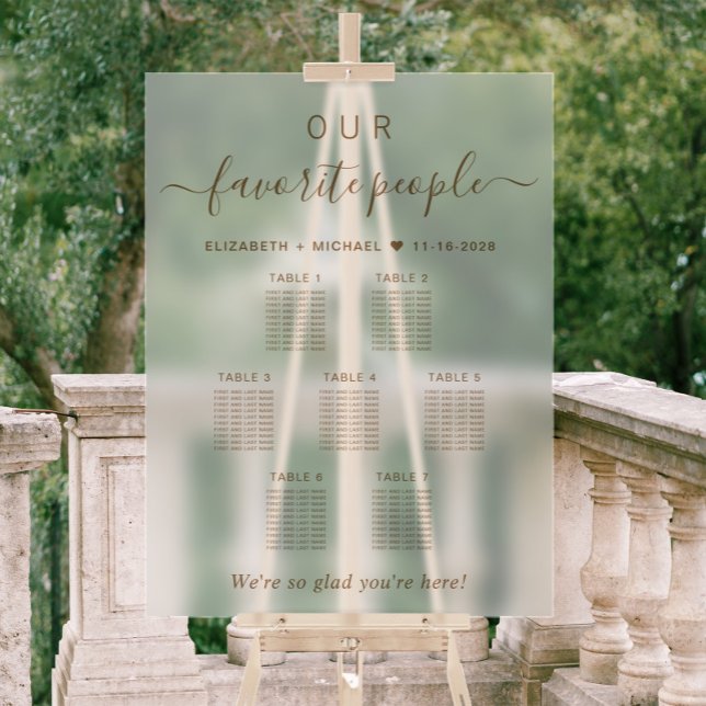 Nos Mariages préférés 7 Table Sièges (Créateur téléchargé)