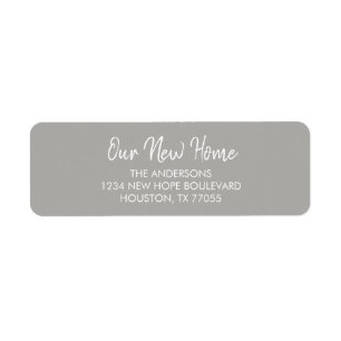 Nos nouvelles étiquettes d'adresse de retour à dom