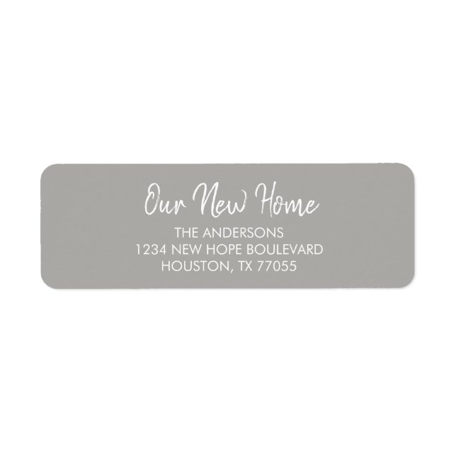 Nos nouvelles étiquettes d'adresse de retour à dom (Devant)