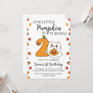 nos petites invitations d'anniversaire de citrouil