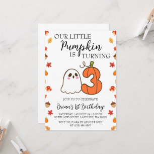 nos petites invitations d'anniversaire de citrouil