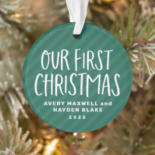 Nos premiers bébés jumeaux de Noël photo rayée ver