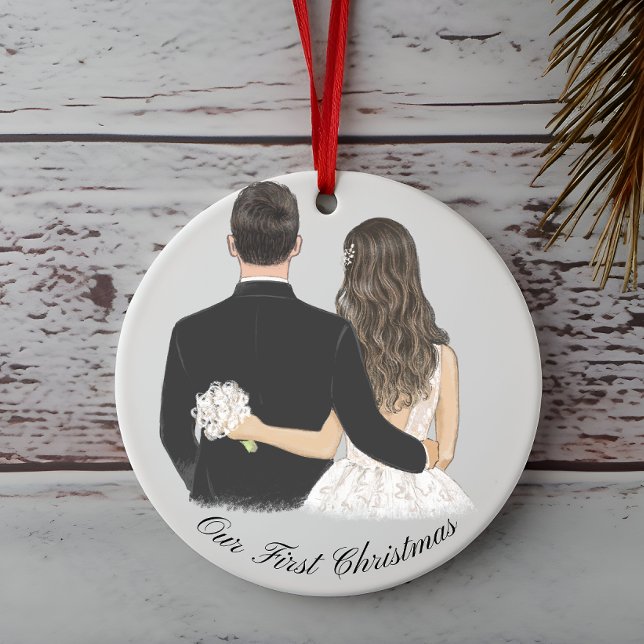 Nos premiers couples de Noël ornement mariage (Créateur téléchargé)