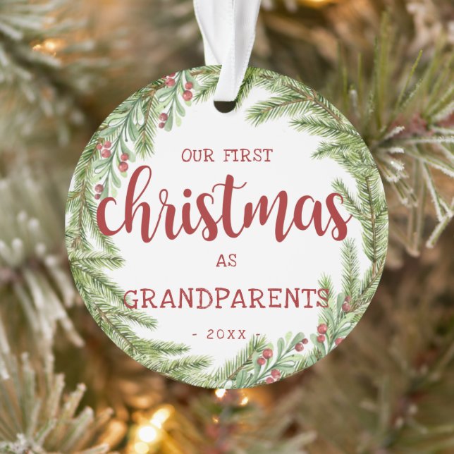 Nos premiers grands-parents de Noël Pine Photo (Arbre)