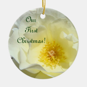 Nos premiers ornements de Noël ! Rose Fleur Amour