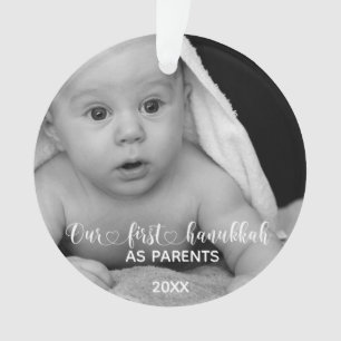 Nos premiers parents Hanoukka photo manuscrite
