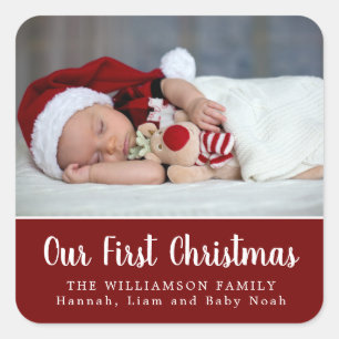 Nos premiers stickers photo personnalisés de Noël
