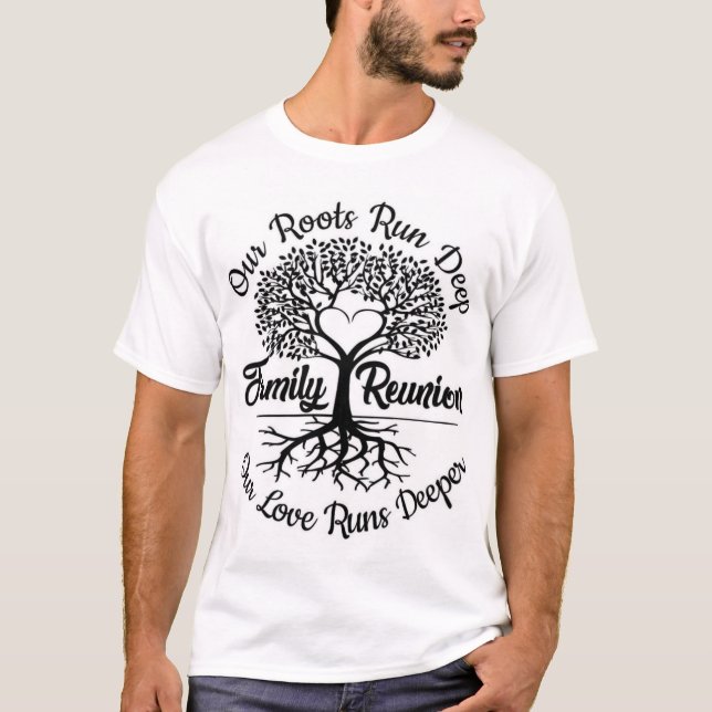 Nos racines s'enfoncent profondément - T-shirt arb (Devant)