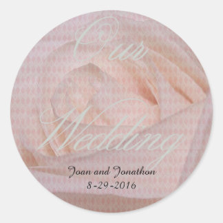 Nos Stickers Enveloppe Rose Mariage