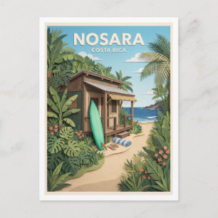 Nosara Beach Shack, Nosara, Costa Rica Geschenk Postkarte