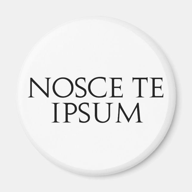Nosce Te Ipsum Magnet (Vorne)