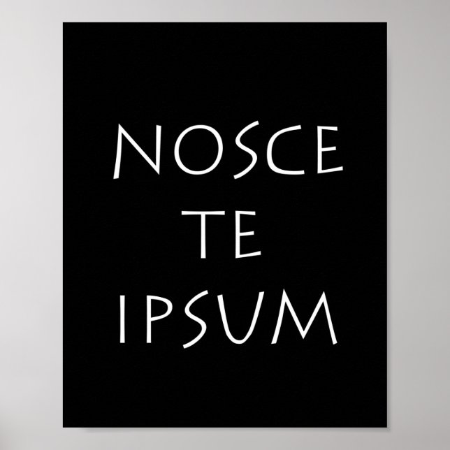 Nosce the ipsum poster (Vorne)