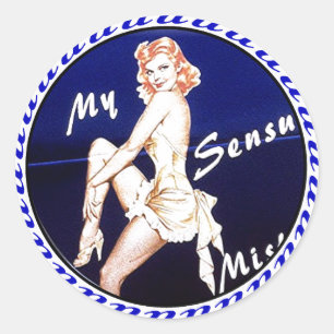 NOSE ART RUNDER AUFKLEBER