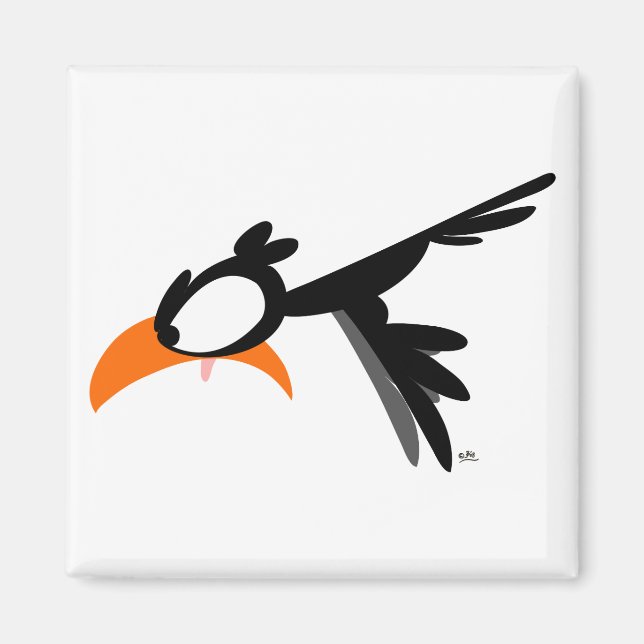 Nose-diving lil'birdie :) magnet (Vorne)
