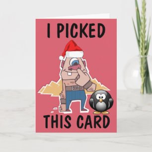 NOSE PICKER FUNNY CHRISTMASS CARDS KARTE