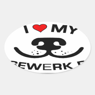 Nosewerk Ovaler Aufkleber