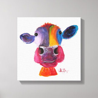 Nosey Cow 'LouLou' von Shirley MacArthur Leinwanddruck