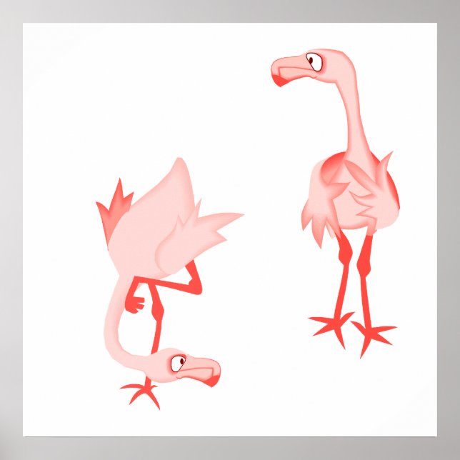 Nosey flamingo poster (Vorne)