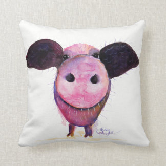 Nosey Pig ' Schweine CAN Fly! ' Throw Pillow Cushi Kissen