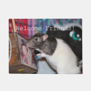 Nosey rat fußmatte