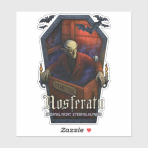 Nosferatu Coffin Edition Die-Cut Sticker - Gothic