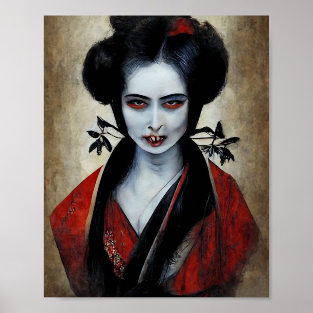 Nosferatu Geisha | Portrait eines Vampirs Poster (Vorne)
