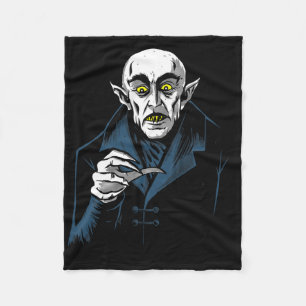 Nosferatu Halloween Vampire Horror Dracula Fleecedecke