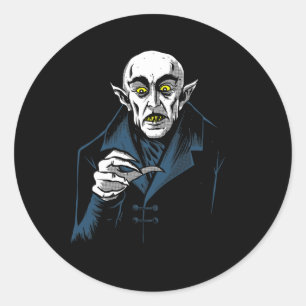 Nosferatu Halloween Vampire Horror Dracula Runder Aufkleber