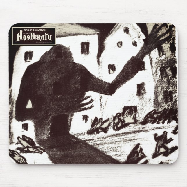 NOSFERATU: Horror Filmplakat Art Mousepad (Vorne)