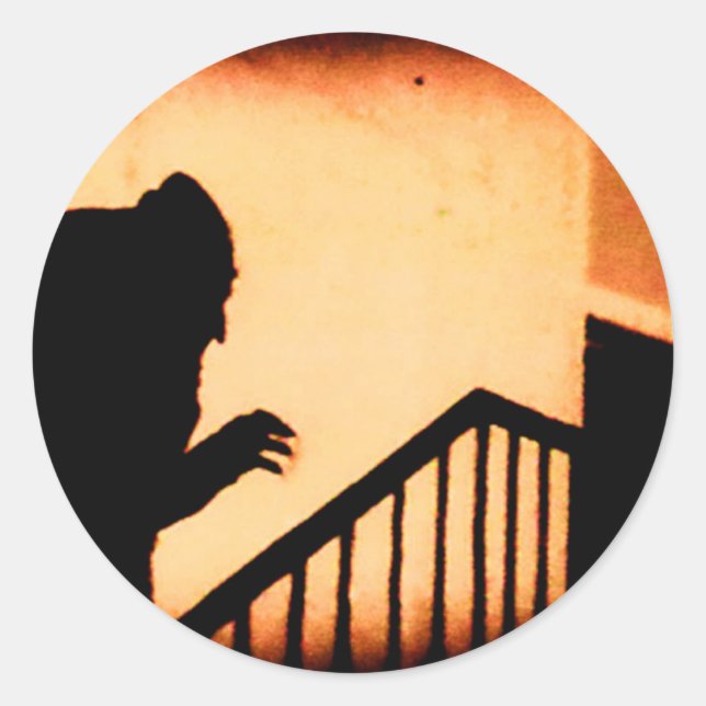 Nosferatu Runder Aufkleber (Vorderseite)