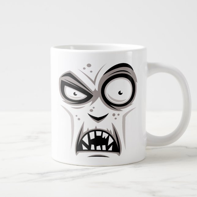 Nosferatu Vampire Face Jumbo-Tasse (Rechts)