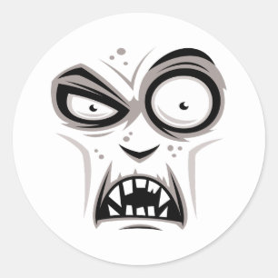 Nosferatu Vampire Face Runder Aufkleber