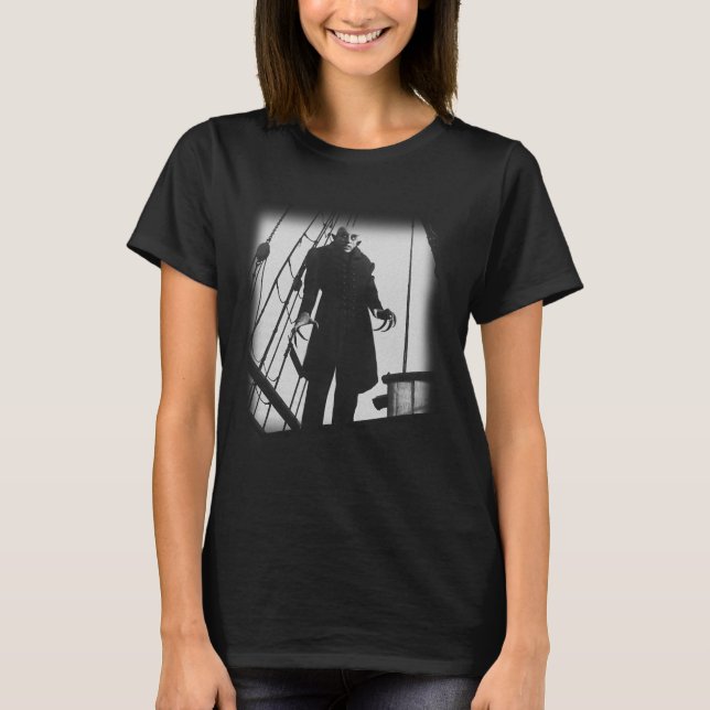 Nosferatu Vampire Horror Dracula Vlad Tepes Poste T-Shirt (Vorderseite)