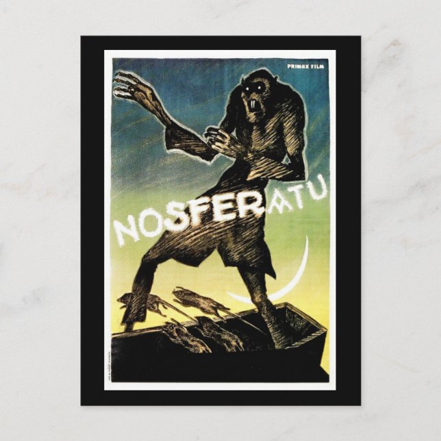 Nosferatu Vintag Movie Poster Postkarte (Vorderseite)