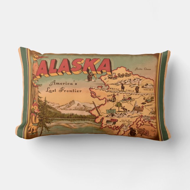 Nostalgic Alaska Lendenkissen (Vorderseite)