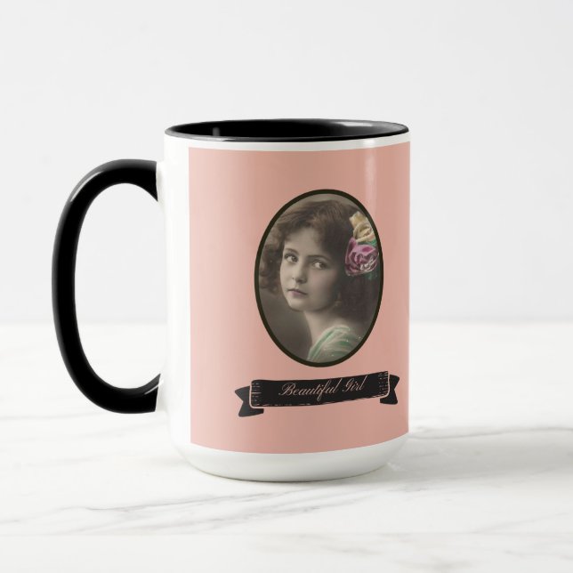 NOSTALGIC BEAUTIFY GIRL MUG (Gauche)