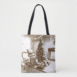 Nostalgic Christmas Home for Xmas Shopping Tasche