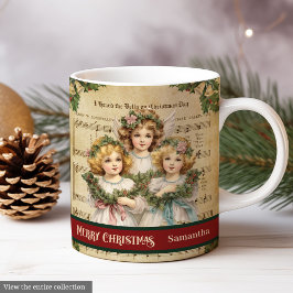 Nostalgic Christmas Mug Vintage Angel Memory Art
