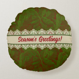 Nostalgic Classic William Morris Pattern Holiday Rundes Kissen