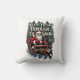 Nostalgic Santa T-Shirt, Snowy Woods Passage Kissen