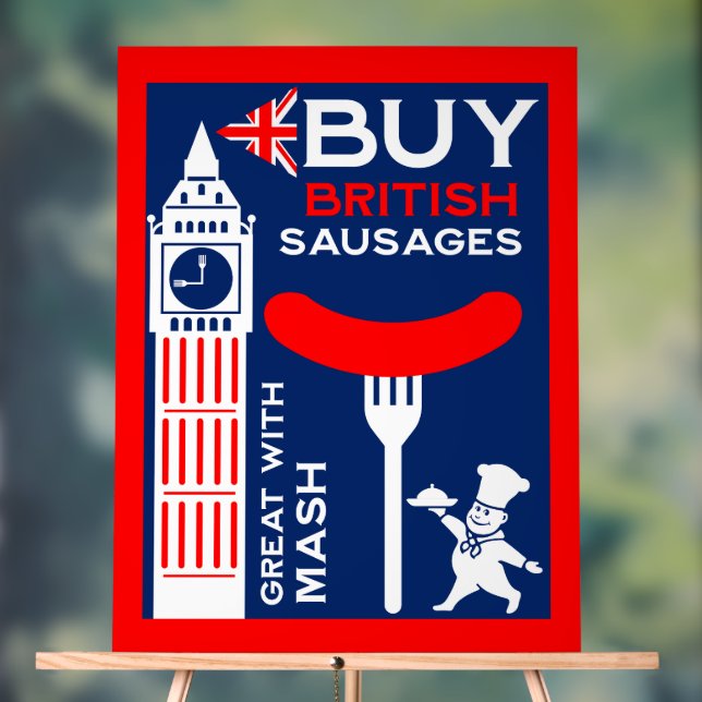 Nostalgie alimentaire britannique des saucisses (Neutre)