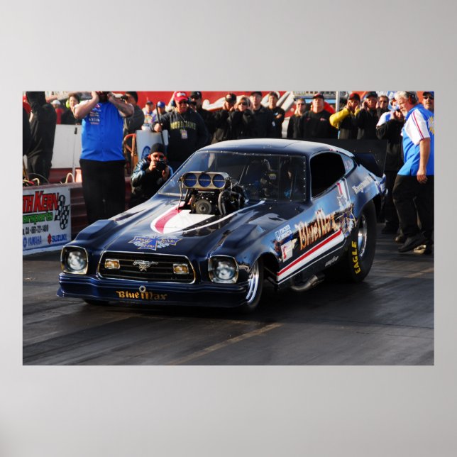 Nostalgie Funny Car Poster (Vorne)