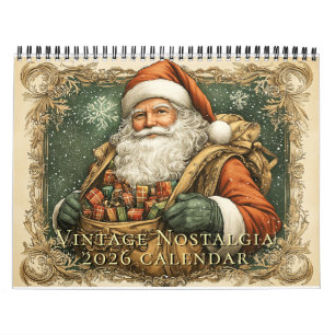 Nostalgie vintage 2026 Calendrier mural